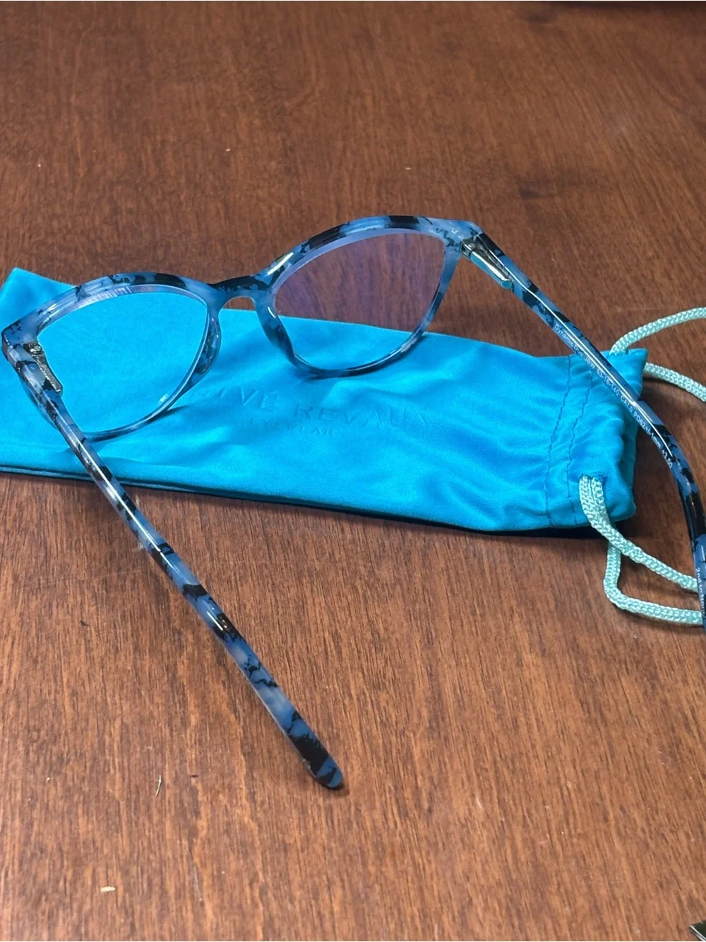 Blue Tortoiseshell Cat Eye Sunglasses